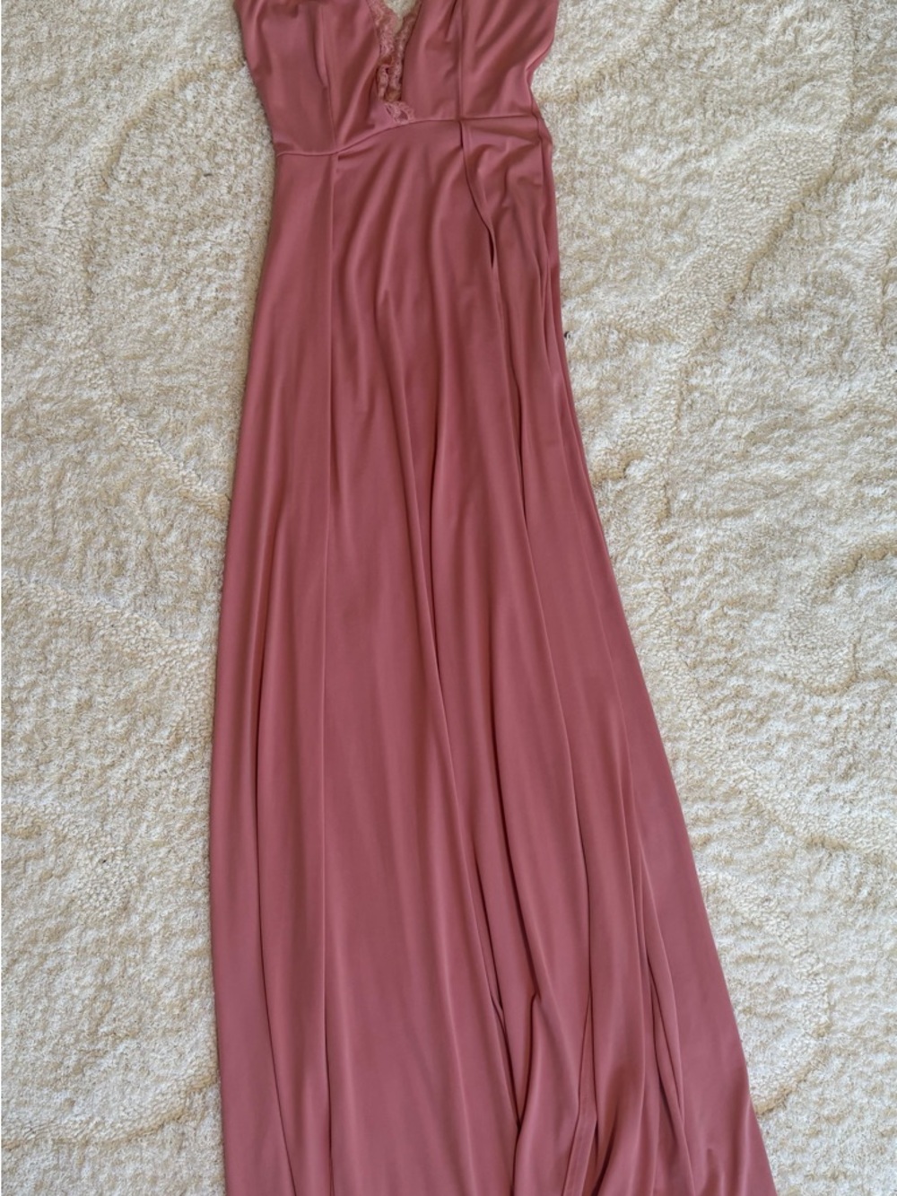 Fashion Nova Rose Plunge Maxi Dress with High Slits - Picture 6 of 6